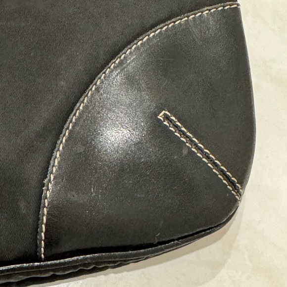 PRADA Authentic Tessuto Nylon Saffiano Crossbody Bag in Black - Picture 11 of 16